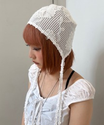 CRANK | 【CRANK】LACE CROCHET BONNET(ニットキャップ/ビーニー)