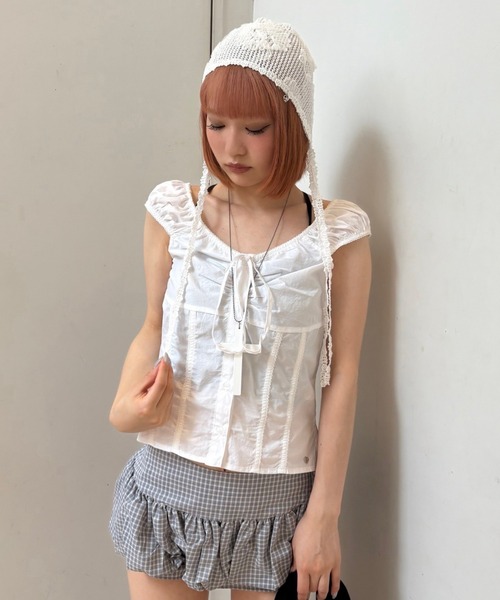 CRANK（クランク）の「【CRANK】LACE CROCHET BONNET / 【クランク