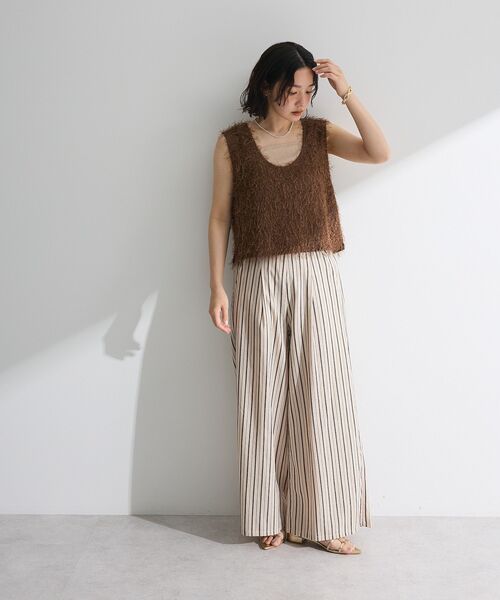 Green Parks(グリーンパークス)の「スクエアラメタンクトップ(タンクトップ・レディース・ゴールド/ブラック/グレー/オフホワイト・FREE)」の13枚目の写真