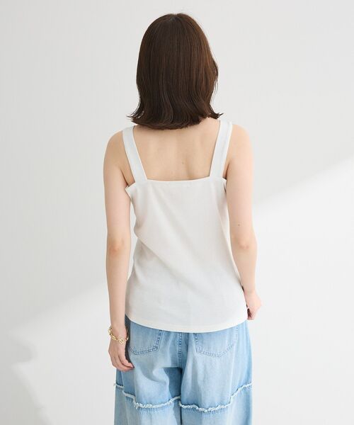 Green Parks(グリーンパークス)の「スクエアラメタンクトップ(タンクトップ・レディース・ゴールド/ブラック/グレー/オフホワイト・FREE)」の20枚目の写真