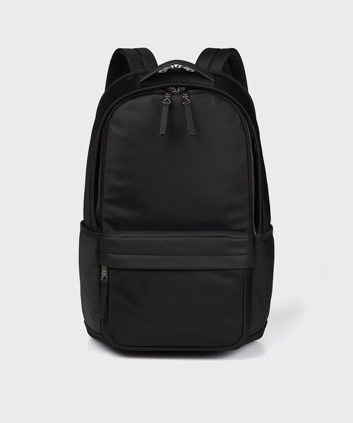 【美品】Paul Smith ナイロンブライトストライプトリム リュック黒 ナイロンブライトストライプトリム SS25 リュック【553405 N081R