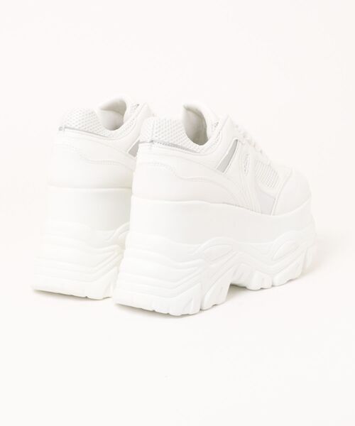Shoes in Closet(シューズインクローゼット)の「【年中かわいい厚底】+10.5㎝ 厚底 ハイソール ラメMIX ボリューム スニーカー 536(スニーカー・レディース・ブラック/ホワイト・M/S/LL/L)」の3枚目の写真