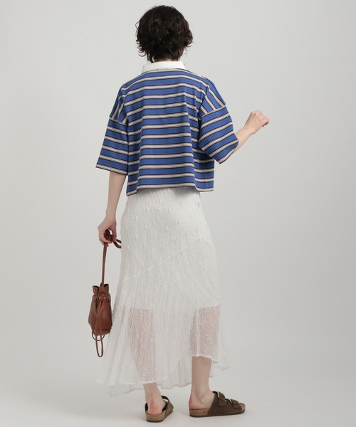 GEORGE'S（ジョージズ）の「レースアシメスカート（スカート・レディース・ベージュ/ブラック/オフホワイト・SMALL/MEDIUM）」の11枚目の写真