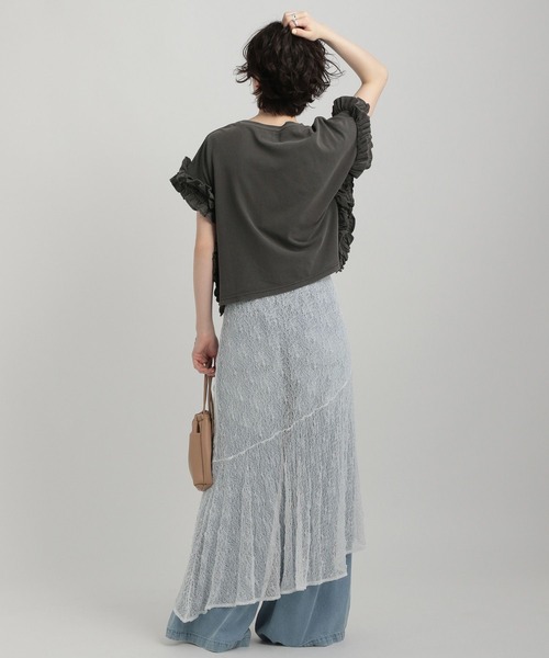 GEORGE'S（ジョージズ）の「レースアシメスカート（スカート・レディース・ベージュ/ブラック/オフホワイト・SMALL/MEDIUM）」の15枚目の写真