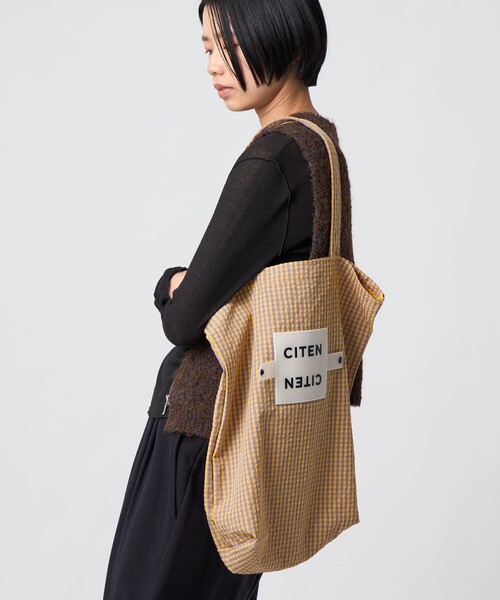 CITEN＞くるくるパッチンギンガムトート（トートバッグ）｜CITEN