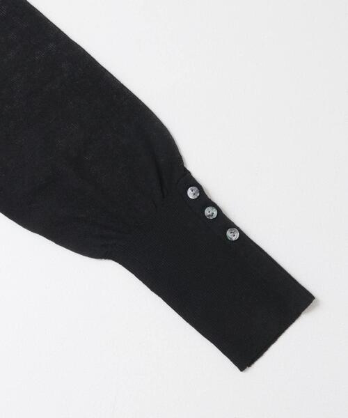 SENSE OF PLACE by URBAN RESEARCH（センスオブプレイスバイアーバンリサーチ）の「シアースキッパーカーディガン（カーディガン/ボレロ・レディース・キャメル/ブラック/ライトブルー・ONE）」の9枚目の写真