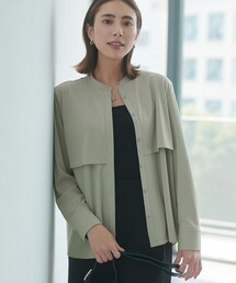 ICB（アイシービー）の「イージージョーゼット バンドカラーカットソー（Tシャツ/カットソー）」