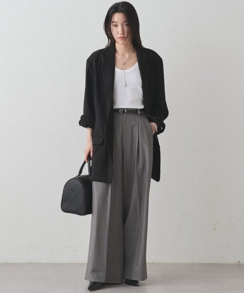 LOUNGEDRESS（ラウンジドレス）の「カシュクールオーバージャケット（ベスト・レディース・ブラウン/ブラック・FREE）」の3枚目の写真