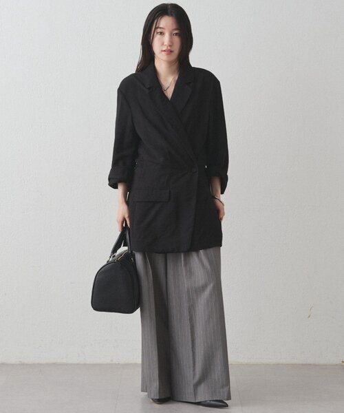 LOUNGEDRESS（ラウンジドレス）の「カシュクールオーバージャケット（ベスト・レディース・ブラウン/ブラック・FREE）」の13枚目の写真