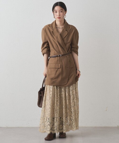 LOUNGEDRESS（ラウンジドレス）の「カシュクールオーバージャケット（ベスト・レディース・ブラウン/ブラック・FREE）」の20枚目の写真