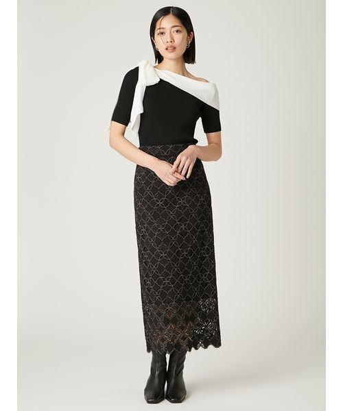 FRAY I.D フレイアイディー オフショル ニット FRAY I.D ニット セーター ラッフルオフショルニット「WEB限定