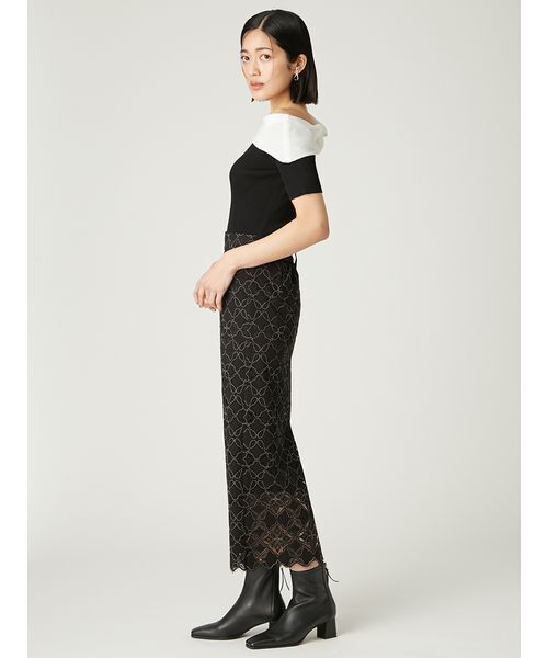 シフォンリボンオフショルニット（ニット/セーター）｜FRAY I.D