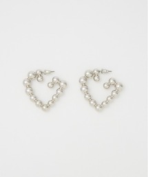 SLY（スライ）の「HEART MOTIF HOOP P/EARRING ハートモチーフ フープピアス 秋服（ピアス（両耳用）・レディース）」