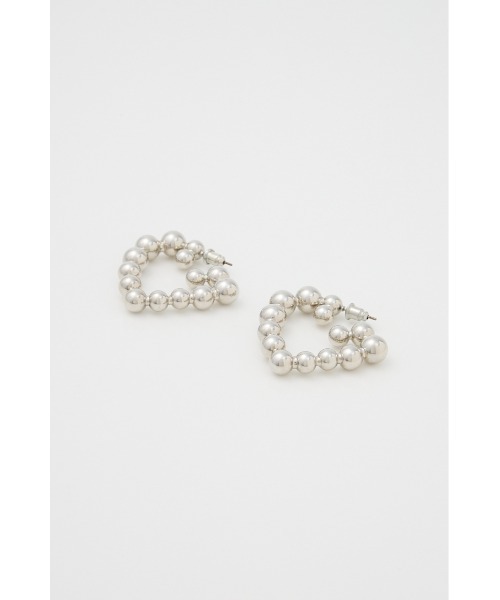 SLY(スライ)の「HEART MOTIF HOOP P/EARRING ハートモチーフ フープピアス 秋服(ピアス(両耳用)・レディース・シルバー/ゴールド・FREE)」の3枚目の写真