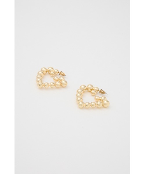 SLY(スライ)の「HEART MOTIF HOOP P/EARRING ハートモチーフ フープピアス 秋服(ピアス(両耳用)・レディース・シルバー/ゴールド・FREE)」の7枚目の写真