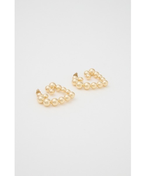 SLY(スライ)の「HEART MOTIF HOOP P/EARRING ハートモチーフ フープピアス 秋服(ピアス(両耳用)・レディース・シルバー/ゴールド・FREE)」の8枚目の写真