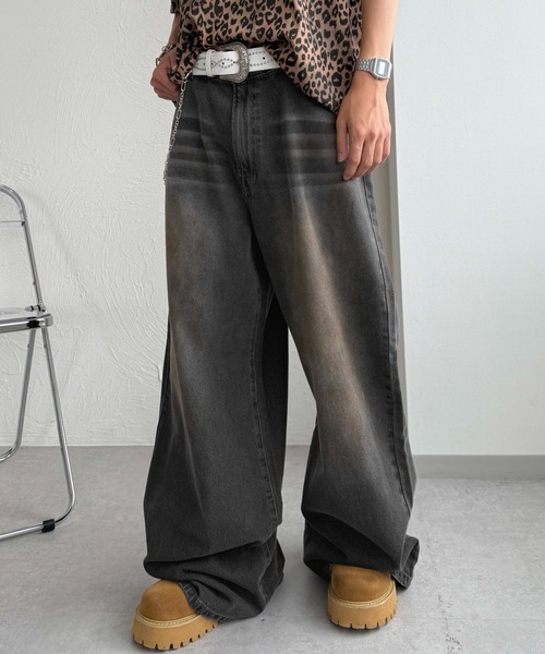 meltthelady⭐︎denim14ブルーデニムバギーパンツ meltthelady