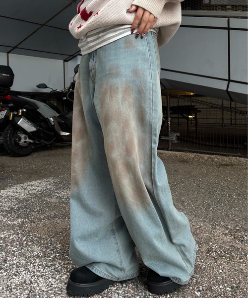 Notdyed バギーデニム　not dyed Notdyed バギーデニム not dyed super baggy denim | Not Dyed
