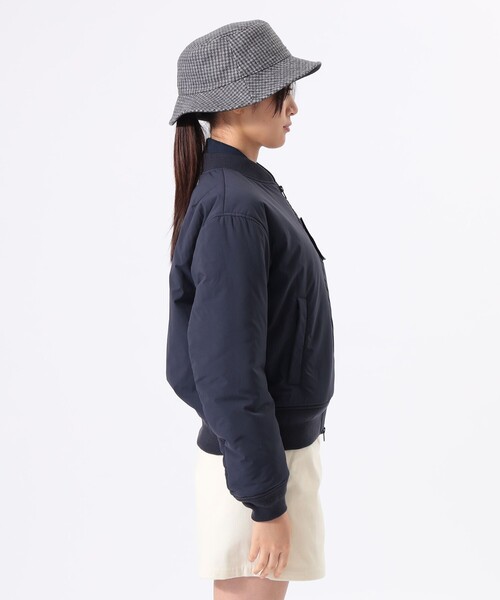BEAMS GOLF(ビームスゴルフ)の「ORANGE LABEL / 撥水 中綿入り ボンバー ブルゾン(保温・ストレッチ)(ブルゾン・レディース・オリーブ/ネイビー・MEDIUM/LARGE/SMALL)」の13枚目の写真