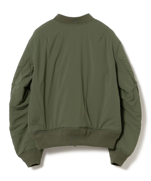 BEAMS GOLF(ビームスゴルフ)の「ORANGE LABEL / 撥水 中綿入り ボンバー ブルゾン(保温・ストレッチ)(ブルゾン・レディース・オリーブ/ネイビー・MEDIUM/LARGE/SMALL)」の17枚目の写真