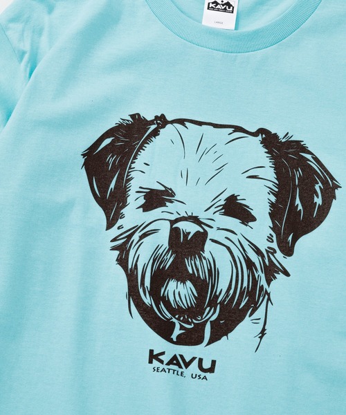 KAVU(カブー)の「KAVU/カブー 25 Dog LS Tee/ドッグティー(Tシャツ/カットソー・メンズ・サンドベージュ/クリアブルー/ホワイト・X-LARGE/MEDIUM/LARGE)」の7枚目の写真