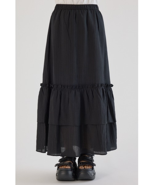 RODEO CROWNS WIDE BOWL（ロデオクラウンズワイドボウル）の「フリルスカート（スカート・レディース・ブルー/ブラック/オフホワイト・FREE）」の19枚目の写真