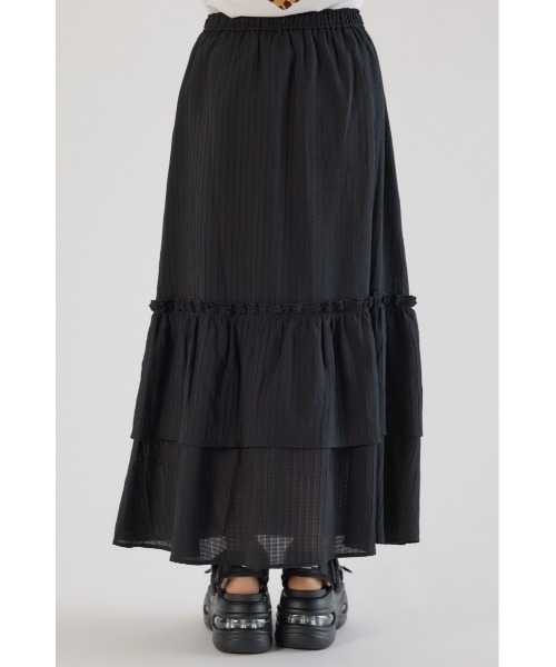 RODEO CROWNS WIDE BOWL（ロデオクラウンズワイドボウル）の「フリルスカート（スカート・レディース・ブルー/ブラック/オフホワイト・FREE）」の21枚目の写真