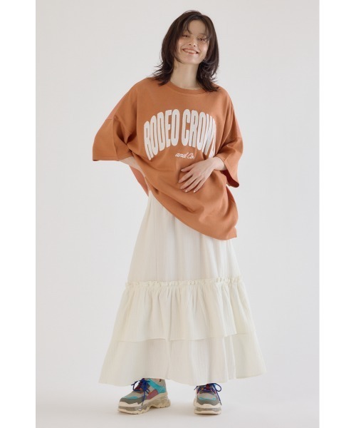 RODEO CROWNS WIDE BOWL（ロデオクラウンズワイドボウル）の「フリルスカート（スカート・レディース・ブルー/ブラック/オフホワイト・FREE）」の7枚目の写真