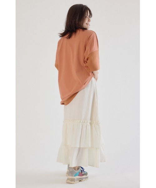 RODEO CROWNS WIDE BOWL（ロデオクラウンズワイドボウル）の「フリルスカート（スカート・レディース・ブルー/ブラック/オフホワイト・FREE）」の8枚目の写真