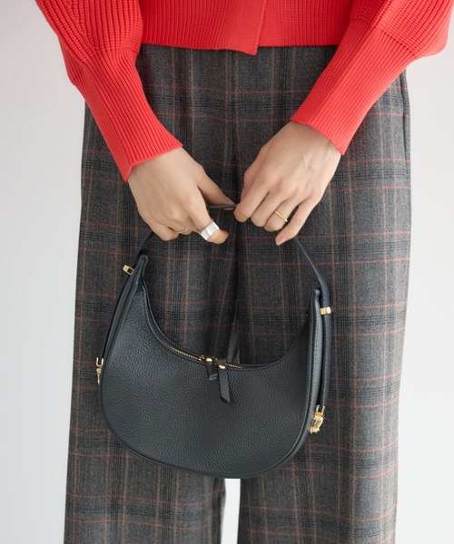 KATHARINE ROSS（キャサリンロス）の「【KATHARINE ROSS】【MILLELA FIRENZE】ワンハンドル2WAYバッグ（ハンドバッグ・レディース・ブラック/オフホワイト・MEDIUM）」の8枚目の写真