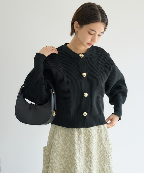 KATHARINE ROSS（キャサリンロス）の「【KATHARINE ROSS】【MILLELA FIRENZE】ワンハンドル2WAYバッグ（ハンドバッグ・レディース・ブラック/オフホワイト・MEDIUM）」の6枚目の写真