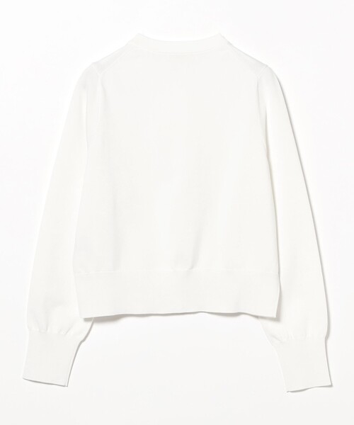 Demi-Luxe BEAMS（デミルクス ビームス）の「16ゲージ クルーネックカーディガン［手洗い可］（カーディガン/ボレロ・レディース・ネイビー/パープル系その他2/ホワイト・ONE SIZE）」の20枚目の写真