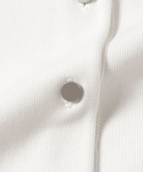 Demi-Luxe BEAMS（デミルクス ビームス）の「16ゲージ クルーネックカーディガン［手洗い可］（カーディガン/ボレロ・レディース・ネイビー/パープル系その他2/ホワイト・ONE SIZE）」の21枚目の写真