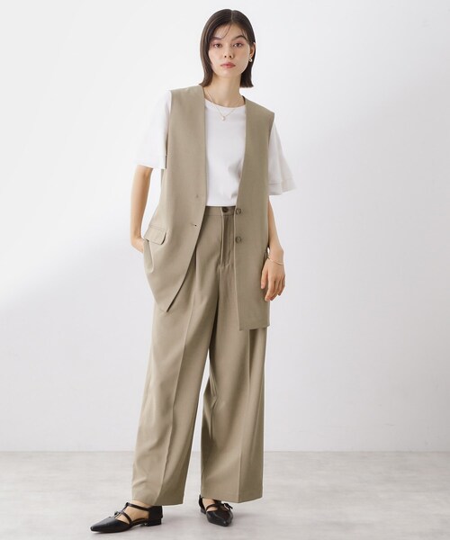 THE SHOP TK (ザ ショップ ティーケー )の「ノーカラージレ【セットアップ可/洗濯機OK】(ベスト・レディース・ベージュ/チャコールグレー/ダークブラウン/ブラック・12/13)」の18枚目の写真