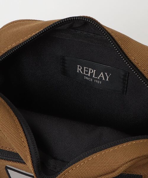 REPLAY(リプレイ)の「キャンバスミニショルダーバッグ(ボディバッグ/ウエストポーチ・メンズ・ブラウン/ブラック・ONESIZE)」の5枚目の写真