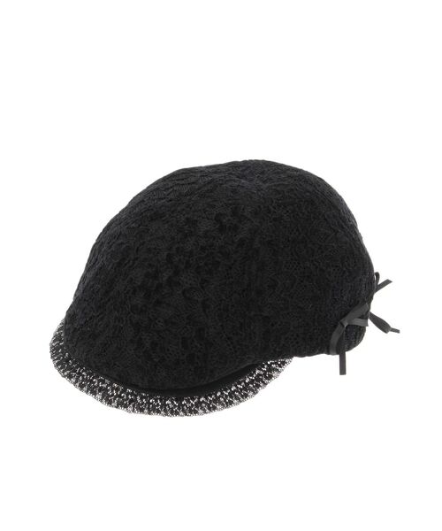 merry jenny(メリージェニー)の「lace hunting cap(キャップ・レディース・ブラック/オフホワイト・FREE)」の8枚目の写真