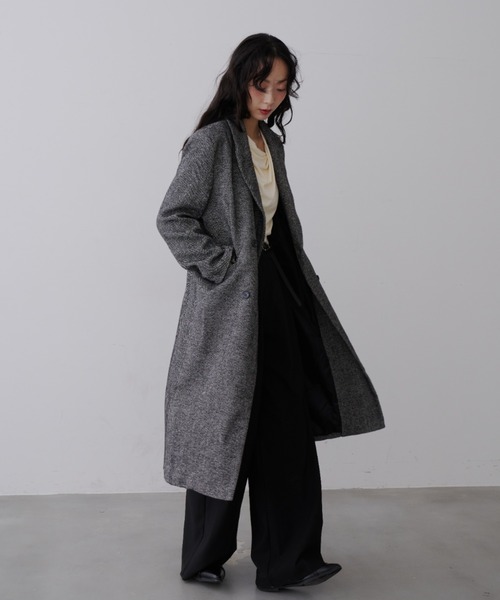 【美品】KENZO コート チェスターコート ロング 黒 モード系 y4135_7.jpg