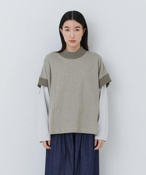 conges payes ADIEU TRISTESSE（コンジェ ペイエ アデュートリステス）の「ジャージーベスト（ベスト・レディース・ブラウン系その他/ベージュ系その他/ダークブラウン・FREE）」の4枚目の写真