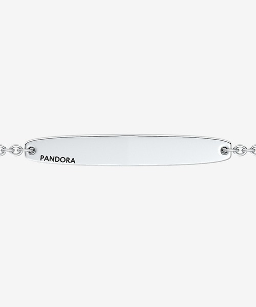 PANDORA(パンドラ)の「エングレイバブル バー シルバー チェーン ブレスレット(ブレスレット・レディース・シルバー・20cm/16cm/18cm)」の2枚目の写真