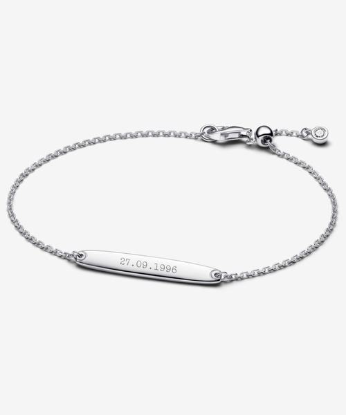 PANDORA(パンドラ)の「エングレイバブル バー シルバー チェーン ブレスレット(ブレスレット・レディース・シルバー・20cm/16cm/18cm)」の8枚目の写真