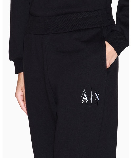 ARMANI EXCHANGE(アルマーニエクスチェンジ)の「【A|X アルマーニ エクスチェンジ】コットンフリース スウェットジョガーパンツ(スウェットパンツ・レディース・ブラック/アイボリー・LARGE/MEDIUM/SMALL/X-LARGE/X-SMALL)」の10枚目の写真