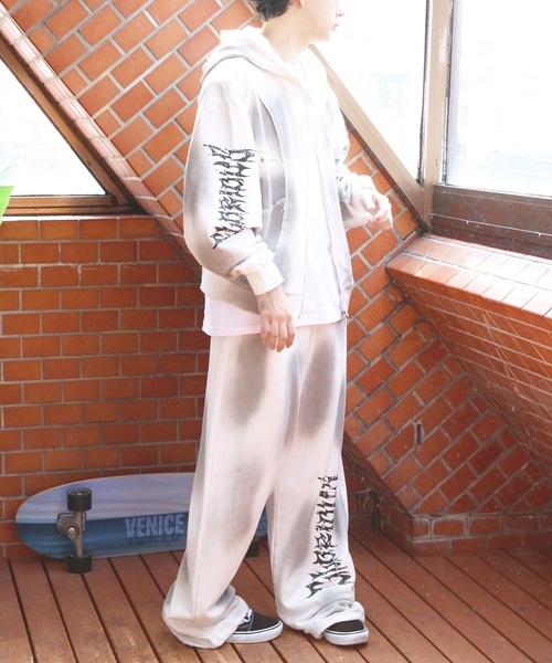 8(eight)(エイト)の「スプレー加工スウェットパンツ(スウェットパンツ・メンズ・ブラック/ピンク/ホワイト・MEDIUM/LARGE)」の16枚目の写真