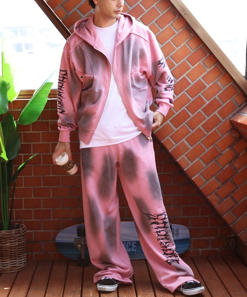 8(eight)(エイト)の「スプレー加工スウェットパンツ(スウェットパンツ・メンズ・ブラック/ピンク/ホワイト・MEDIUM/LARGE)」の22枚目の写真