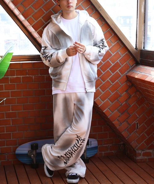 8(eight)(エイト)の「スプレー加工スウェットパンツ(スウェットパンツ・メンズ・ブラック/ピンク/ホワイト・MEDIUM/LARGE)」の9枚目の写真