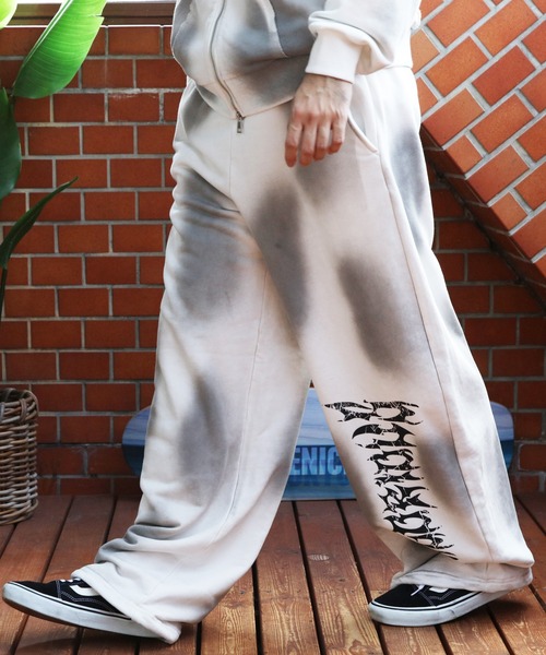 8(eight)(エイト)の「スプレー加工スウェットパンツ(スウェットパンツ・メンズ・ブラック/ピンク/ホワイト・MEDIUM/LARGE)」の5枚目の写真