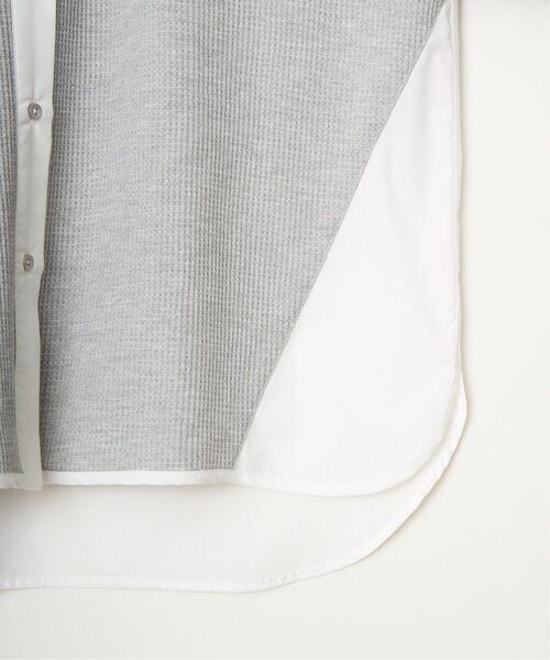 LBC（エルビーシー）の「異素材切り替えシャツ（シャツ/ブラウス・レディース・ブラック/グレー/ミント・M）」の21枚目の写真