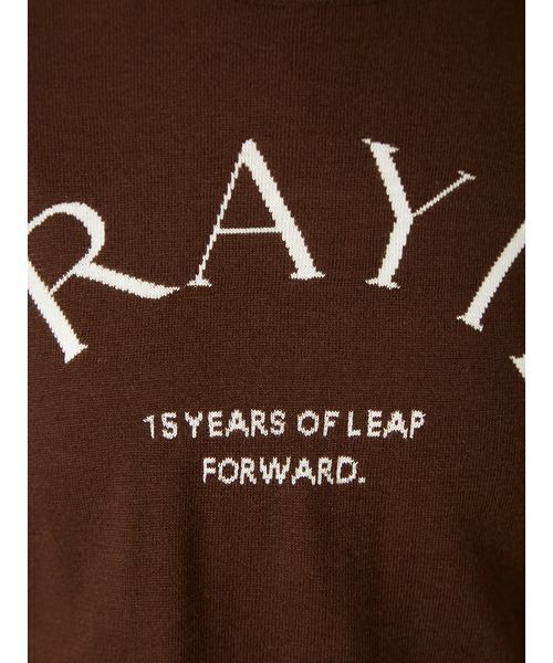 FRAY I.D（フレイアイディー）の「15thインターシャロゴニットプルオーバー（ニット/セーター・レディース・ライム/ホワイト/ラベンダー/ブラック・F）」の12枚目の写真