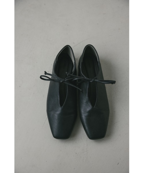 美品 ブラックレザー レースアップパンプス　 Knuth Marf ブラック 美品 ブラックレザー レースアップパンプス Knuth Marf ブラック