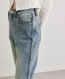 OLIVE des OLIVE | パイピングストレッチフレアデニムパンツ(デニムパンツ)