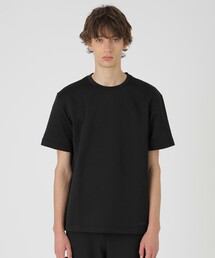 ブルーレーベル サイドチェックカットソー Tシャツ　ブラック ブルーレーベルクレストブリッジ BLUE LABEL CRESTBRIDGE 袖裏CB